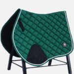 Equine Green Close Contact Show Jumping Saddle Pad Numnah - Image 2