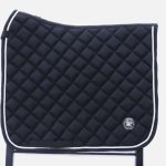 Equine Black Dressage Square Saddle Pad Numnah - Image 2