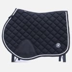 Equine Black Close Contact Show Jumping Saddle Pad Numnah - Image 2
