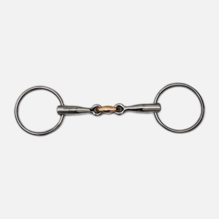 Equine Horse Loose Ring Snaffle Bit Angled Lozenge Stainless Steel