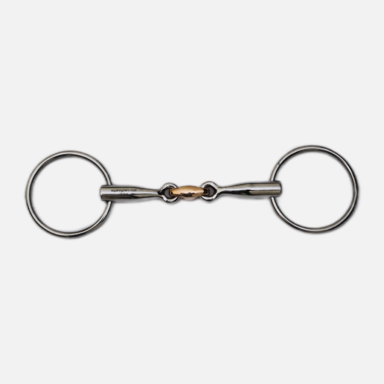 Loose Ring Snaffle Horse Bit With Lozenge - German Silver & Stainless Steel (UK)