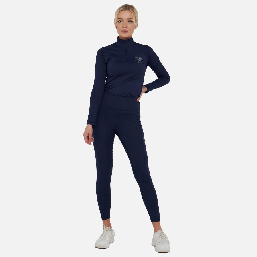 EG Navy Blue Riding Legging and Base Layer For The Riders